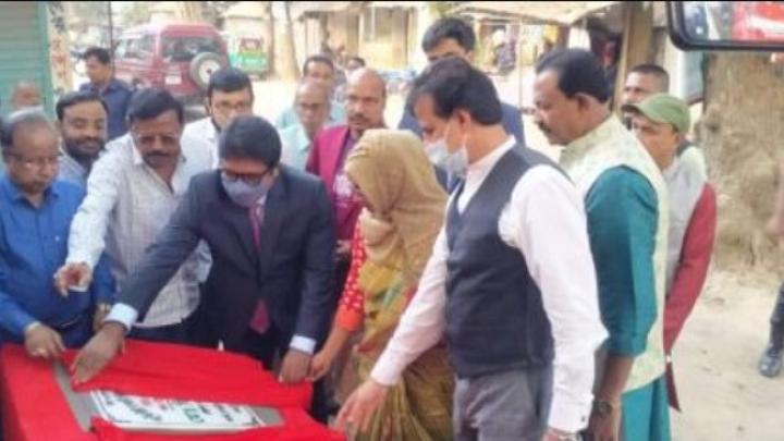 মা ভবানীর মন্দিরের প্রধান ফটক ও প্রাচীর নির্মাণ কাজের উদ্বোধন
