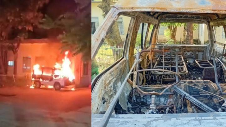 সিলেটে গভীর রাতে দাঁড়িয়ে থাকা অ্যাম্বুলেন্স ও বাসে আগুন