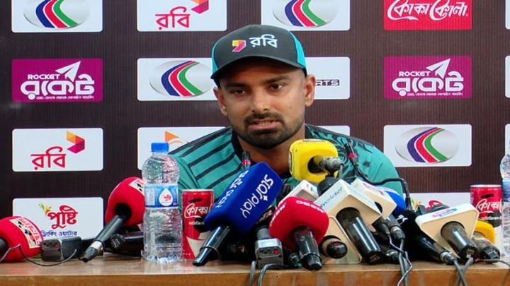 সংবাদ সম্মেলনে লিটন দাস। ছবি : সংগৃহীত