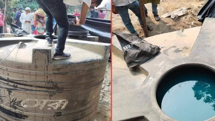 সিংড়ায় মাটির নিচে ১০ হাজার লিটার ডিজেল মজুদ, ব্যবসায়ীকে জরিমানা